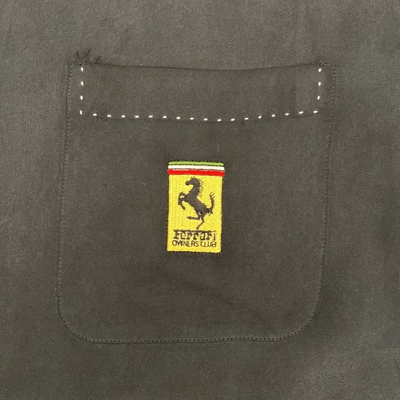 Ferrari Pebble Beach Silk Collared Button Up Dress Shirt - 3XL - Picture 4 of 16